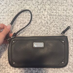 Nine West Charcoal Wristlet Clutch